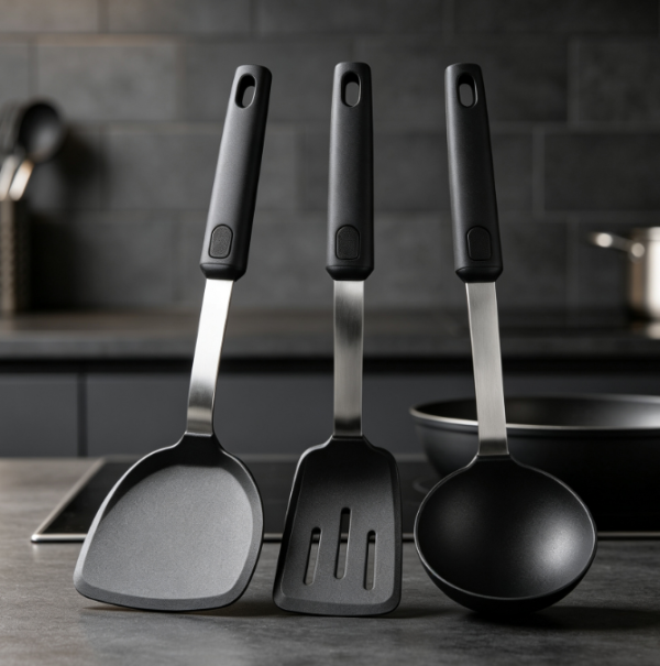 3 Piece Silicone Spatula Set: Flexible and Heat Resistant
